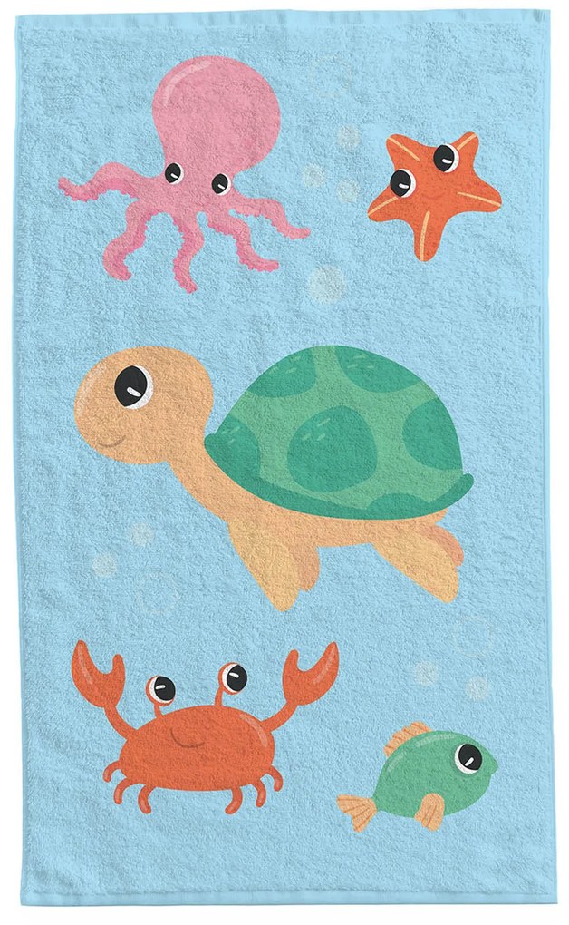 DETSKÝ FROTÉ UTERÁK ANIMALS 30X50 CM VZOROVANÁ