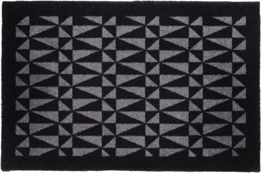 Čierno-sivá rohožka Tica copenhagen Graphic, 60 × 90 cm