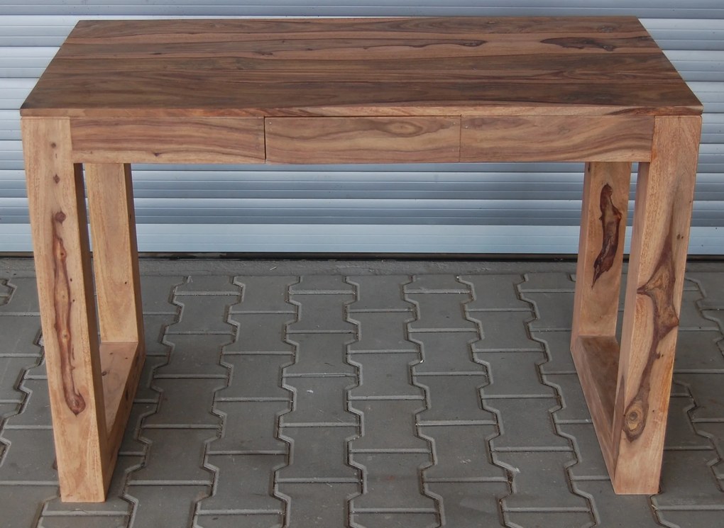 furniture-nabytek.cz - Drevený písací stôl z masívu palisander 110x55x76