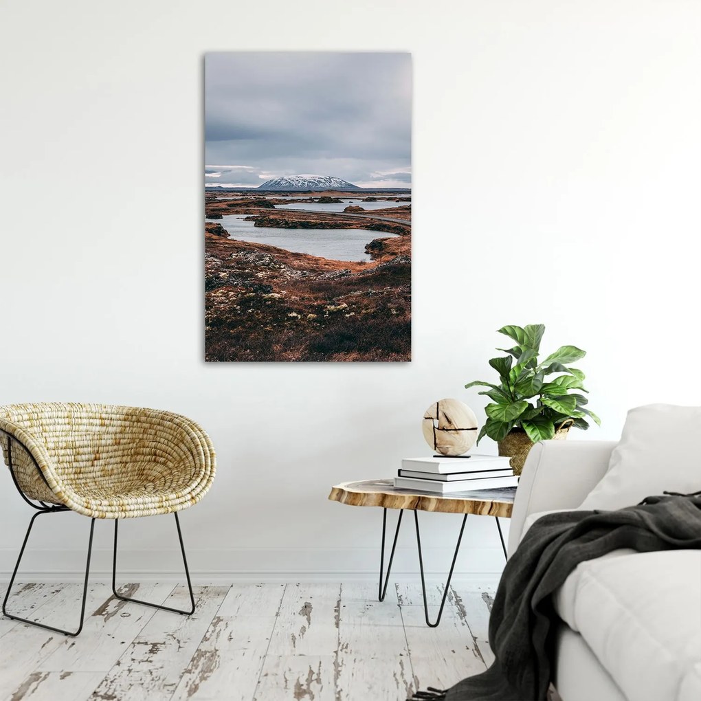 Gario Plagát Pohľad na osamelú horu Farba rámu: Prírodná, Rozmery: 30 x 45 cm