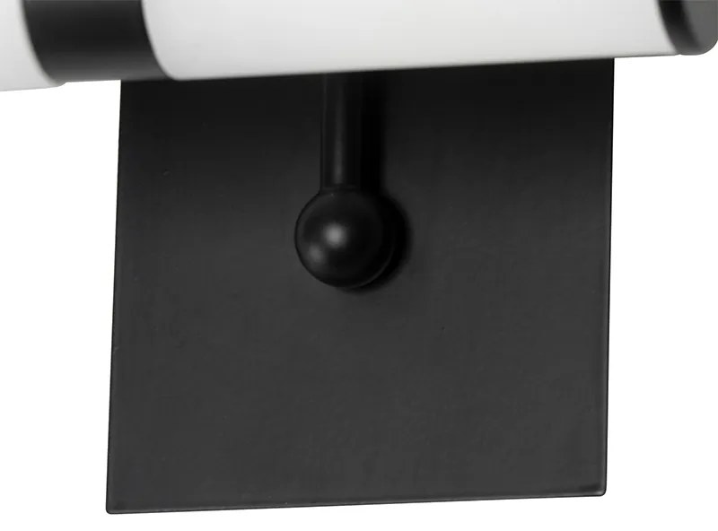 Klasická nástenná lampa do kúpeľne čierna IP44 2-svetlá - Bath Arc