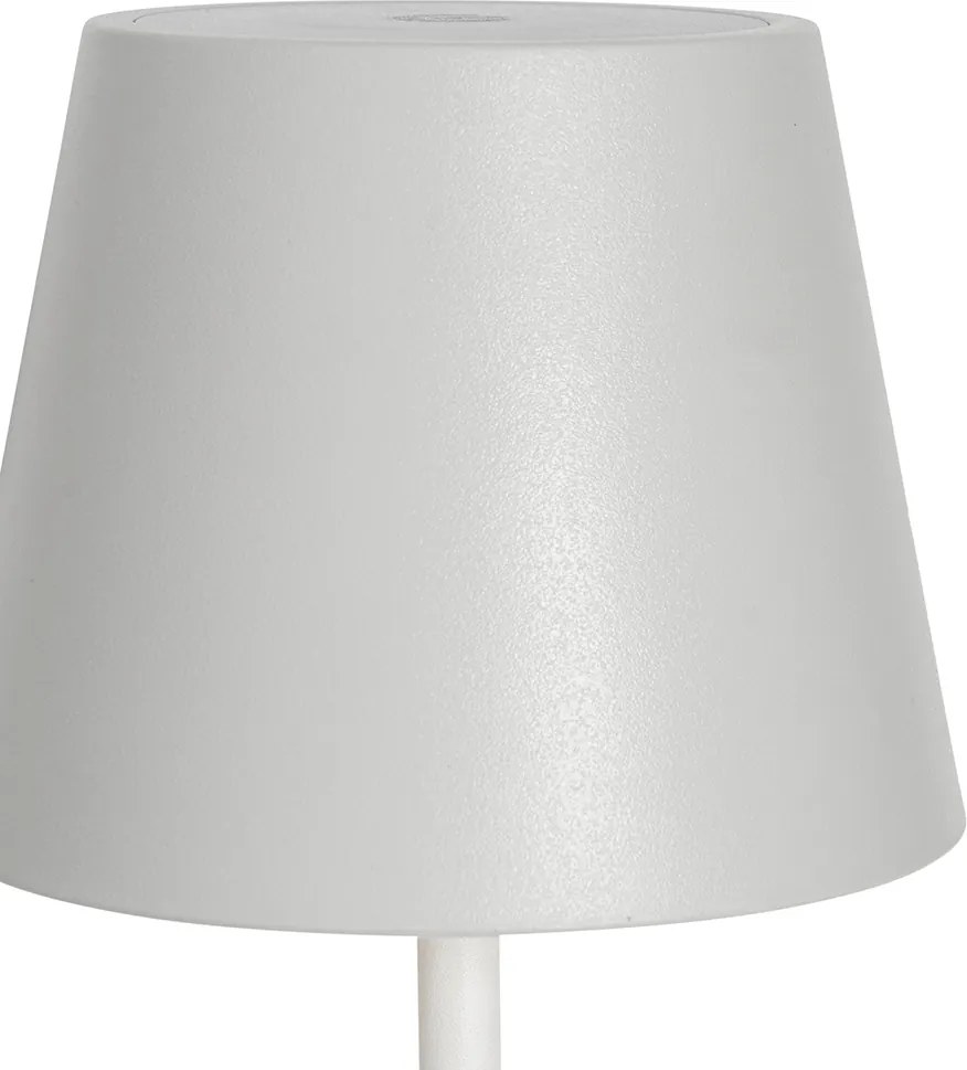 Sada 2 stolových lámp biela so stmievačom a nabíjateľná - Murdock