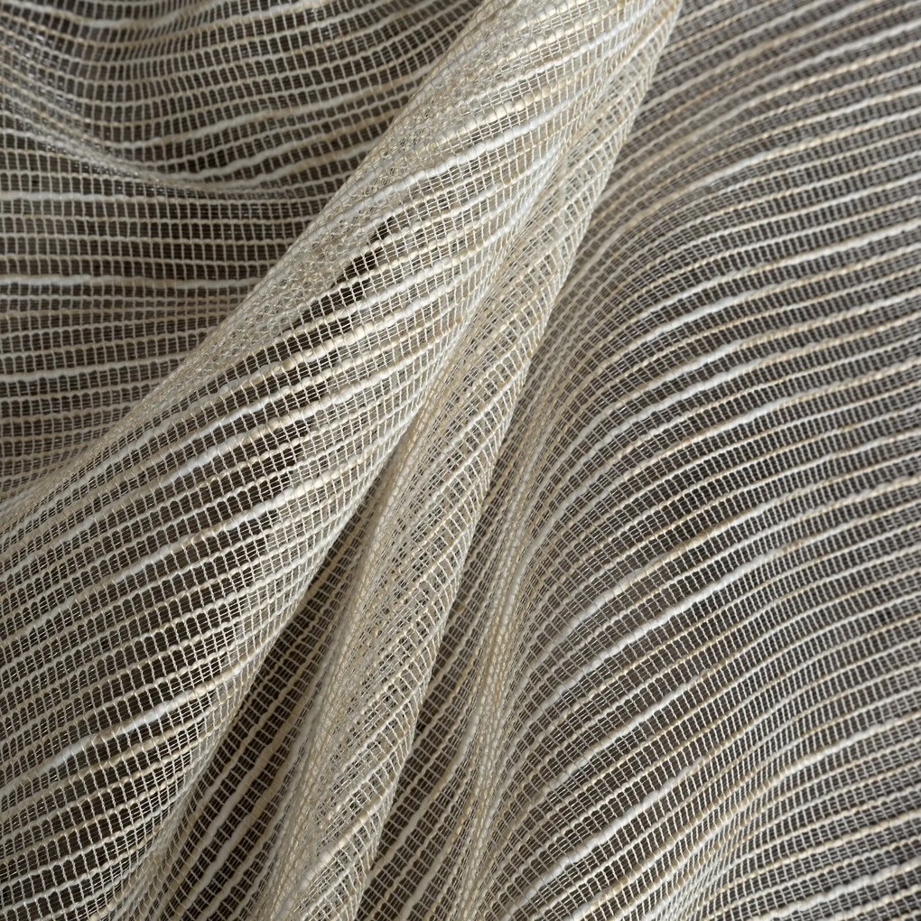 ZÁCLONA NA KRÚŽKOCH RACHEL 140X250 CM BÉŽOVÁ
