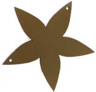 DECOLED 2D Kovová anízová hviezda zlatá priemer 10 cm