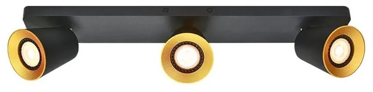 Čierne stropné svietidlo s kovovým tienidlom 9x53 cm Elli – GTV