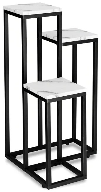 Stojan na kvety MUNIR biely mramor