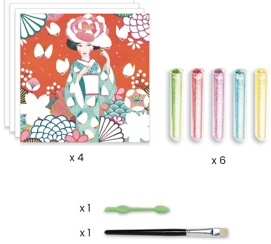 Výtvarná hra s trblietkami - sen o kráse