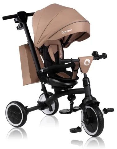 Lionelo - Detská trojkolka TRIS PLUS béžovo-piesočná