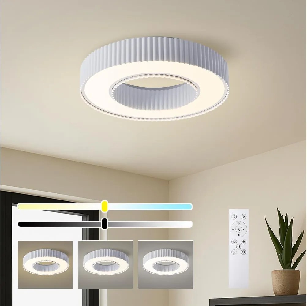 BRILAGI - stmievateľné stropné svietidlo LUMIX LED/48 W/230 V 3000–6000 K biela, priemer 50 cm + diaľkové ovládanie