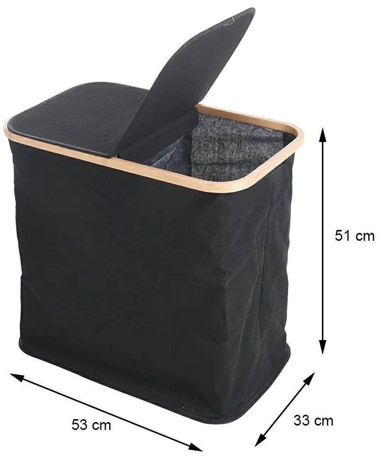 Kôš na bielizeň Double 53x33x51 cm