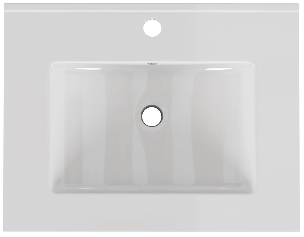 Zápustné umývadlo Houseland Luxo 60 cm biele