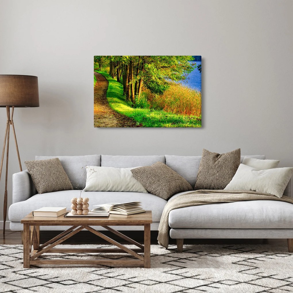 Obraz chodníky pozdĺž vody (90x60 cm)