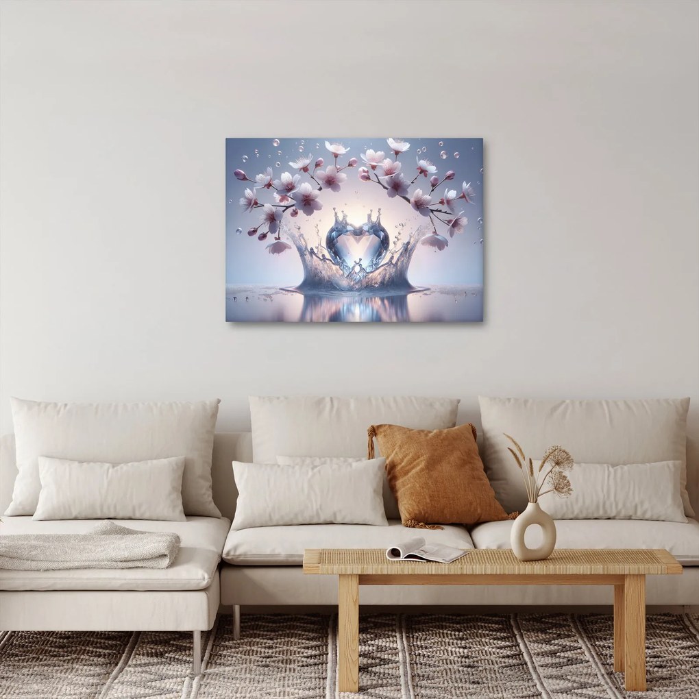 Obraz - Diamantové srdce (70x50 cm)
