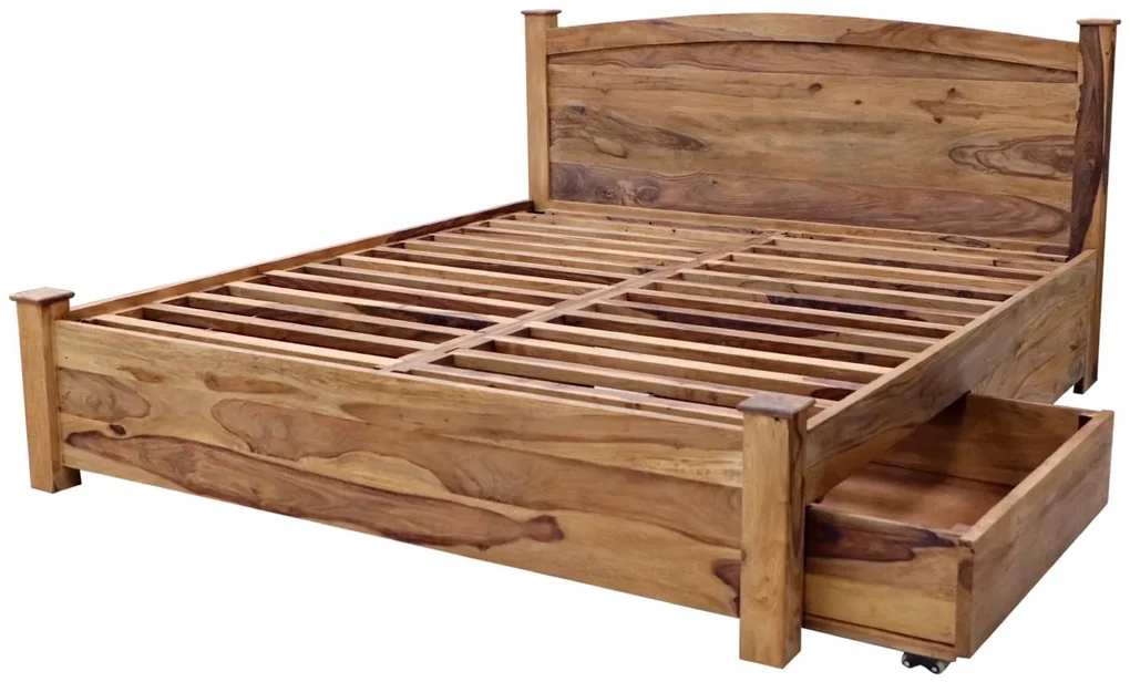 furniture-nabytek.cz - Posteľ z masívu 180x200 s úložným priestorom