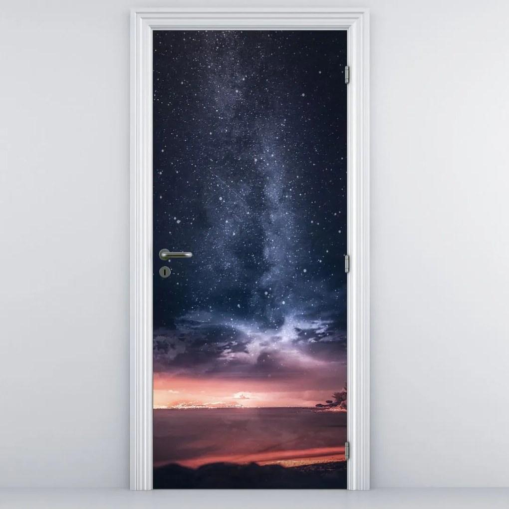 Fototapeta na dvere - Hviezdna obloha (95x205cm)