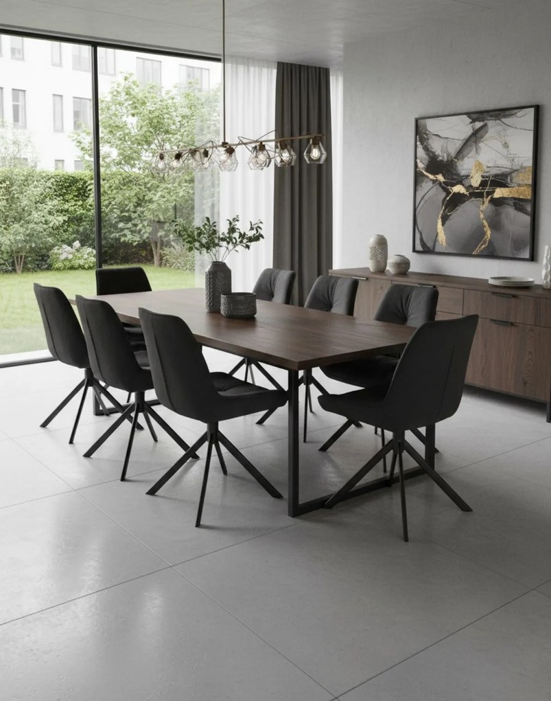 Stolička Boogie I Velvet Čierna