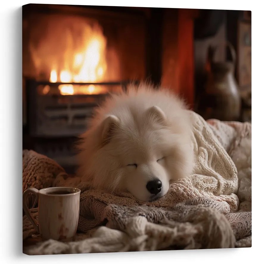 Vianočný obraz útulná zimná atmosféra