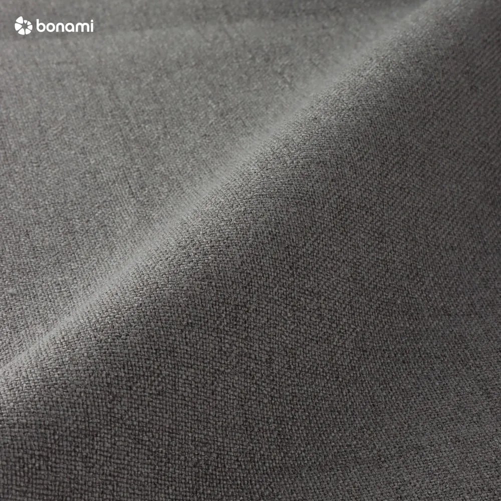 Sivá čalúnená dvojlôžková posteľ s úložným priestorom s roštom 180x200 cm Mattis – Meise Möbel