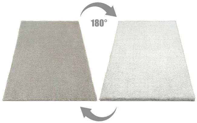 Koberec Shaggy Silky 72 strieborný / sivý