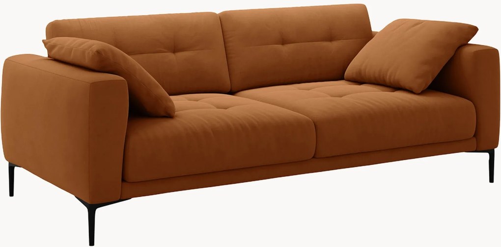 Velúrová pohovka Lazio (3-miestna), Š 221 cm