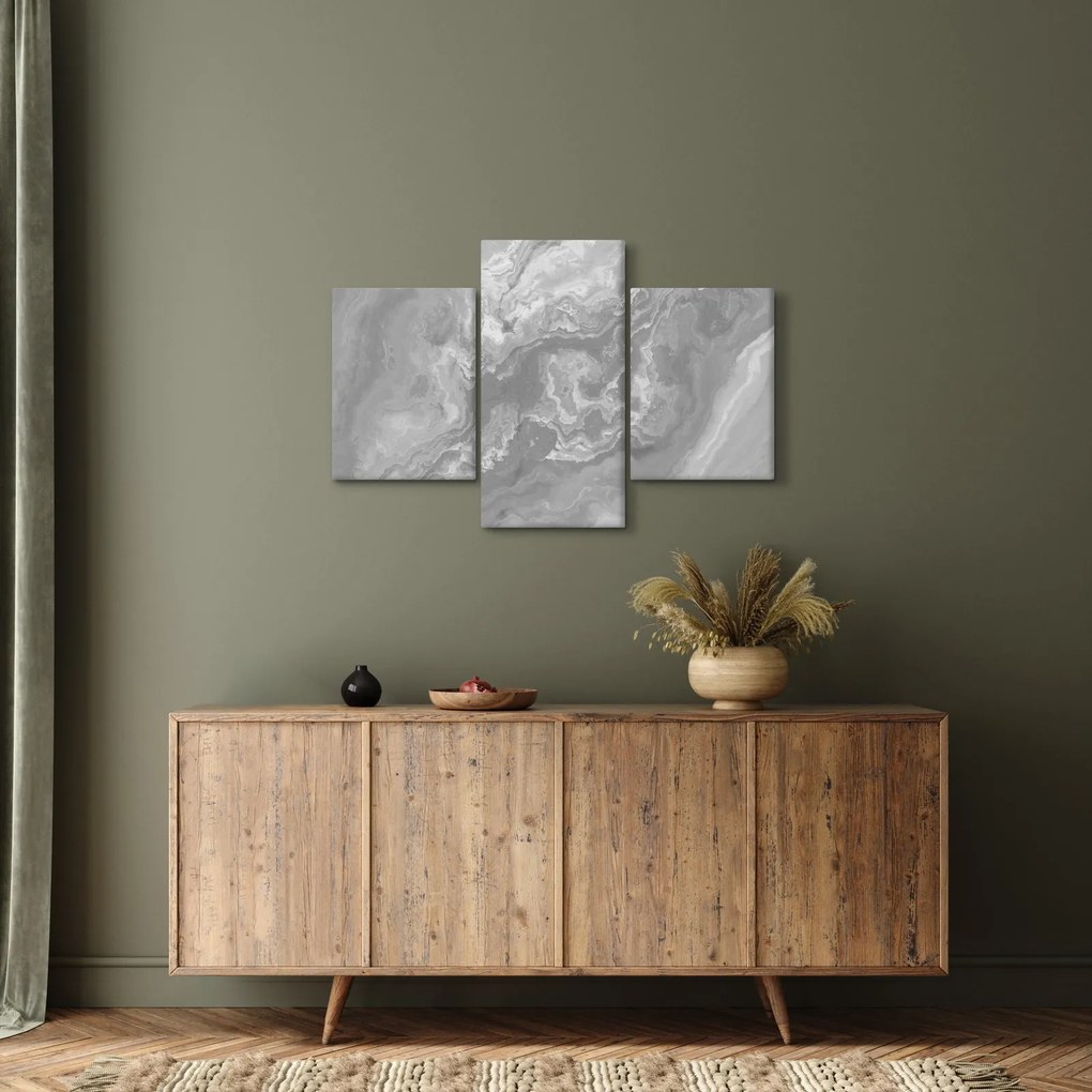 Obraz - Mramor v čiernobielej (90x60 cm)