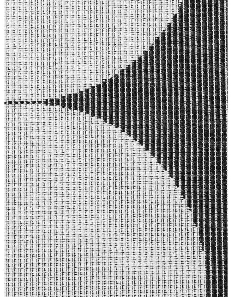 Čierno-biely vnútorný a vonkajší behúň 80x250 cm Duet Bowen – NORTHRUGS