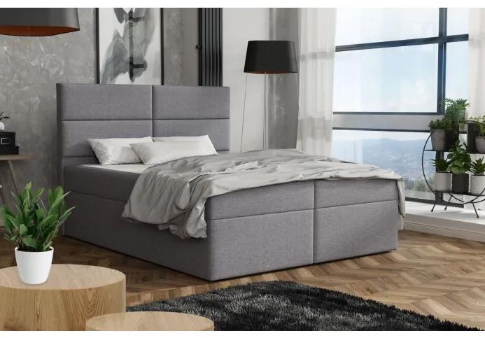 Elegantná posteľ 120x200 ZINA - šedá 1