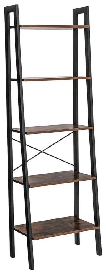 Knižnica NAVARO hnedá/čierna