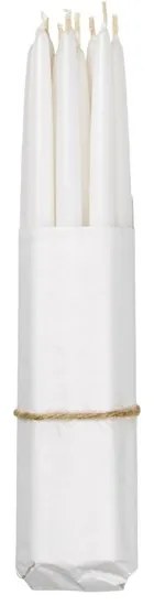 Máčené svíčky Broste - bílé SET/10ks