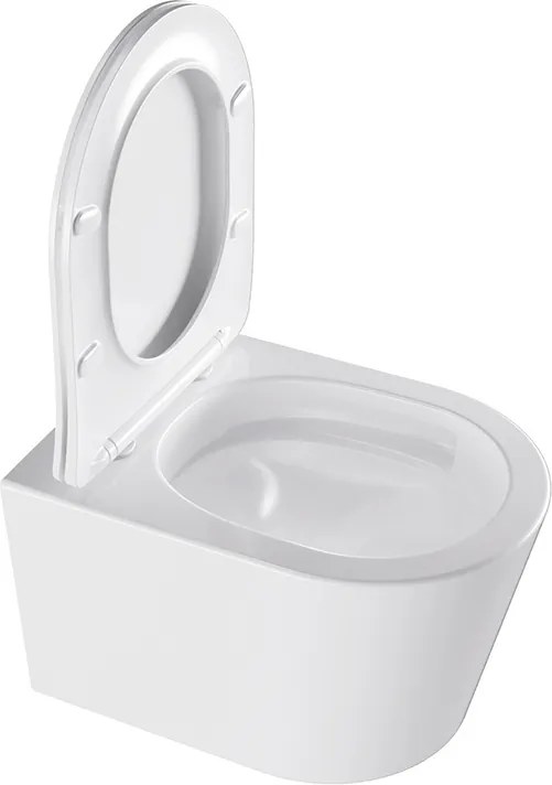 BPS-koupelny Závesná WC misa so SoftClose sedadlom HYD-4664, biela