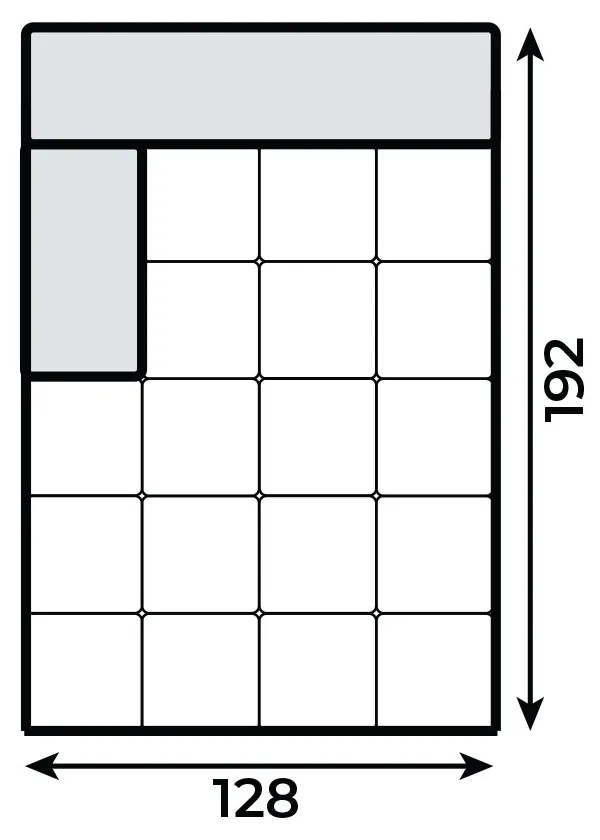 PROXIMA.store - Leňoška II hlboká UMBRIA TYP ROHU: Pravý, SKUPINA LÁTOK: Skupina 3