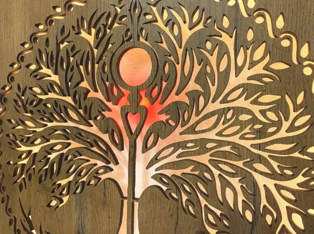 Obraz strom Život s led podsvietením