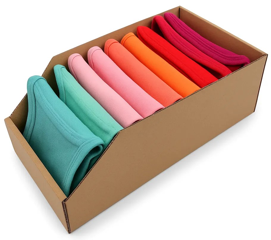 KARTON PAK Úložné boxy na oblečenie, organizéry do skrine EKO KARTON 20x47 cm