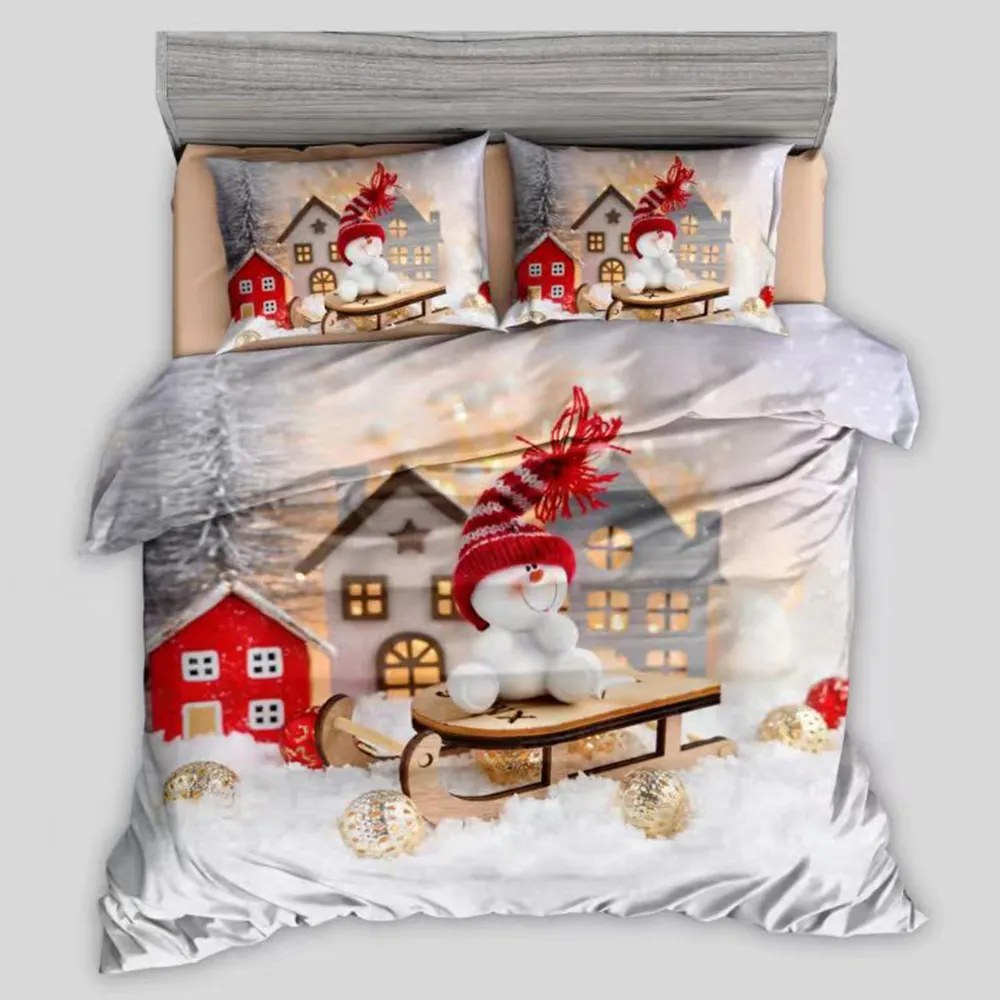 Obliečky Vianočný vzor 2 Bavlna 7-dielna súprava