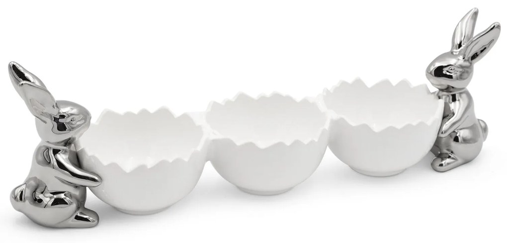 VEĽKONOČNÁ KERAMICKÁ MISA EASTER10 41X13 CM VIACFAREBNÁ