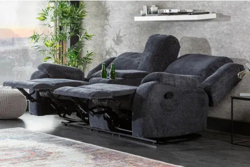 Sedacia súprava Relax 39979 Hollywood 2-sedenie Tmavošedá látka - Komfort-nábytok