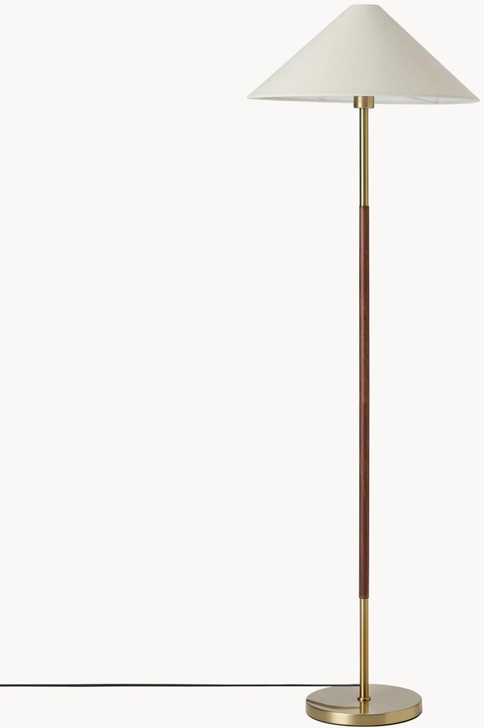 Ľanová stojacia lampa Gabriel