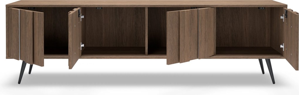 TV skrinka Flaro 184 cm s osvetlením - dub dunin