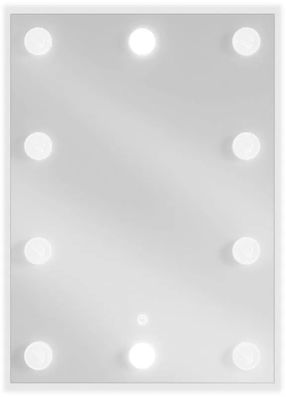Mexen Dona, LED kúpeľňové zrkadlo s podsvietením 50 x 70 cm, 6000K, ochrana proti zahmlievaniu, 9818-050-070-611-00