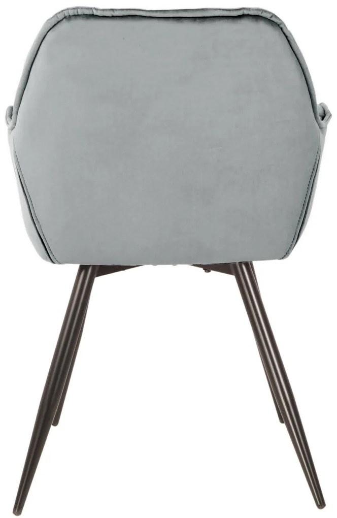 Dizajnová stolička  CatN šedá zamat