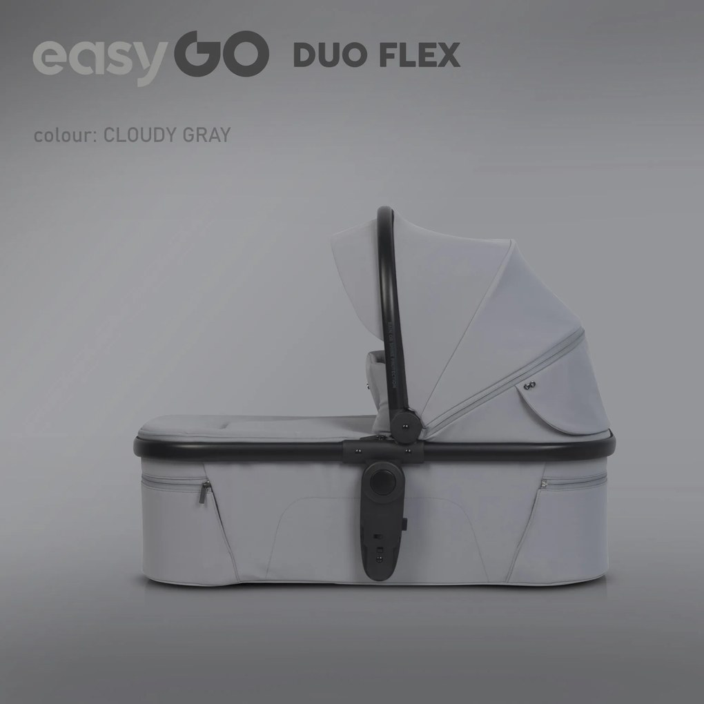 Športová vanička do kočíka EasyGo Duoflex Cloudy Gray