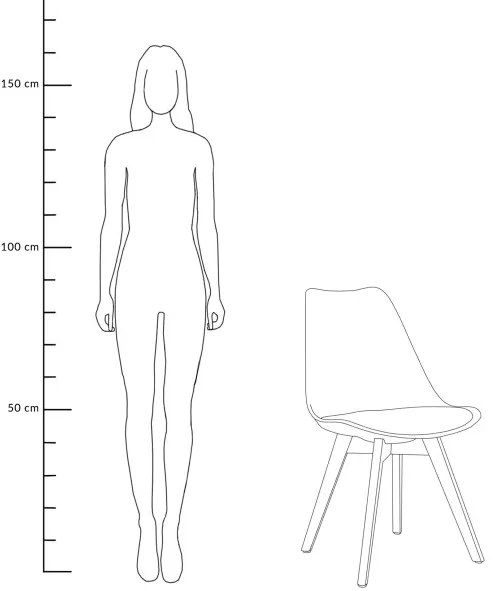 Jedálenská stolička FISCO ALL 972816 čierna