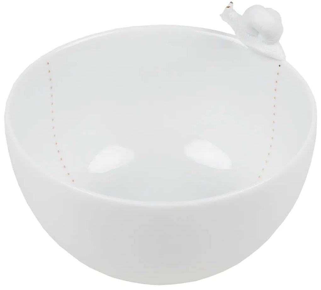 Biela porcelánová miska SLUG