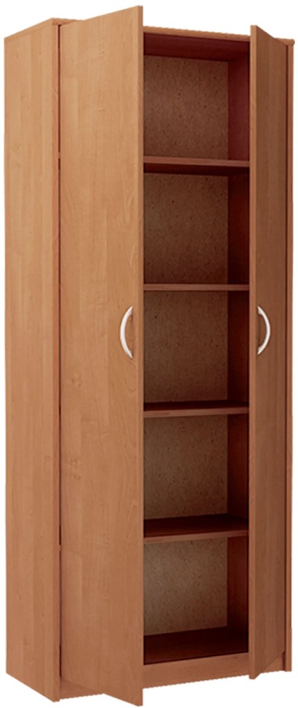 Policová skriňa LUCETTE - šírka 74 cm, jelša