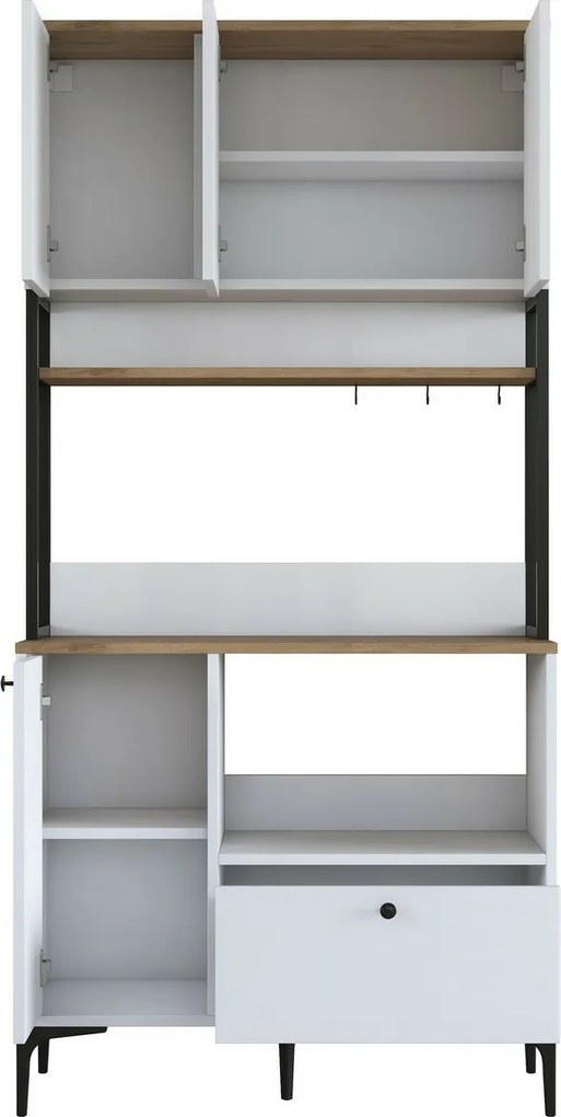 Skriňa Jesy Walnut and White