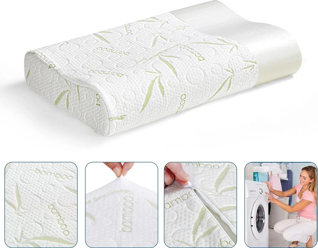 Profilovaný termoplastický vankúš BAMBOO 55x35 cm