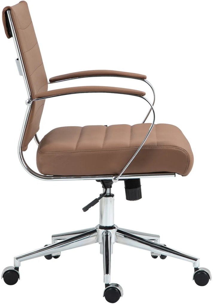 Kancelárska stolička Oakland - koža - Svetlo Hnedá