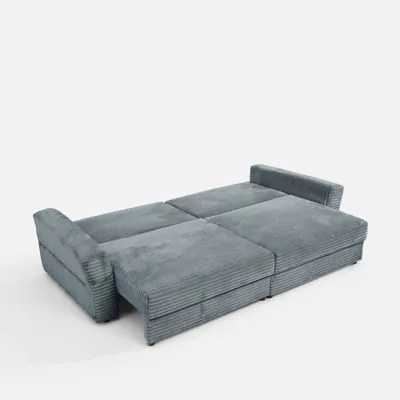 Rozkladacia 4-miestna pohovka NOEMI sivá