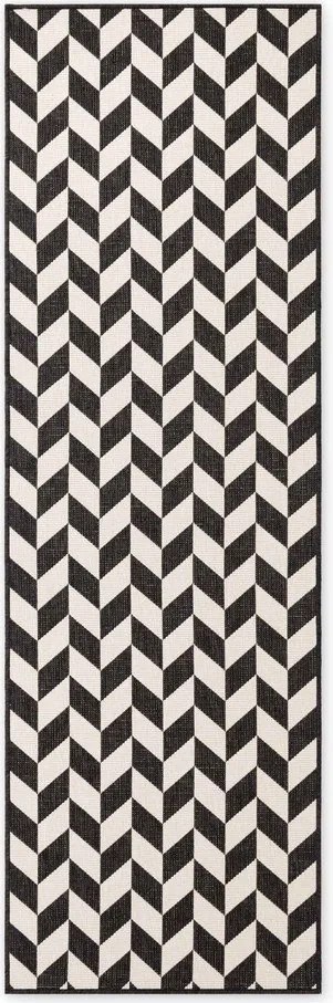 Čierny/krémovobiely vnútorný a vonkajší behúň 80x200 cm Haringey Terrick – Ted Baker