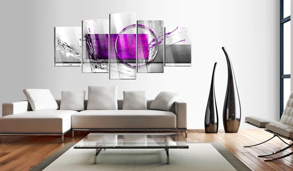 Obraz fialová expresivita na akrylátovom skle - Purple Expression